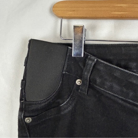 GAP Maternity Vintage Slim Black Jeans Side Inset Panel Size 12/31 reg‎ - Picture 5 of 8